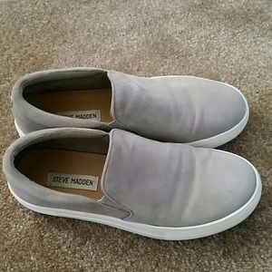 Steve Madden Suede Leather Slip-on Sneakers 7.5
